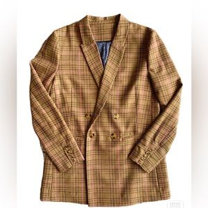 Munthe Plaid Pattern Blazer - like new condition